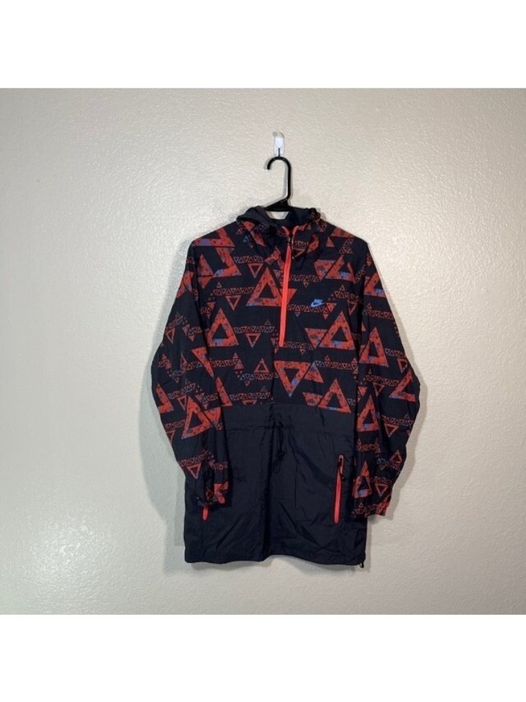 Nike Packable Coat Kagool Lightweight Running Cycling Gym Sports Large Aztec
